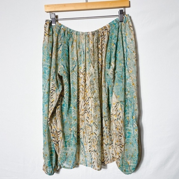 Love Stich S/M off the shoulder abstract print balloon sleeve top | boho, summer - Picture 8 of 9